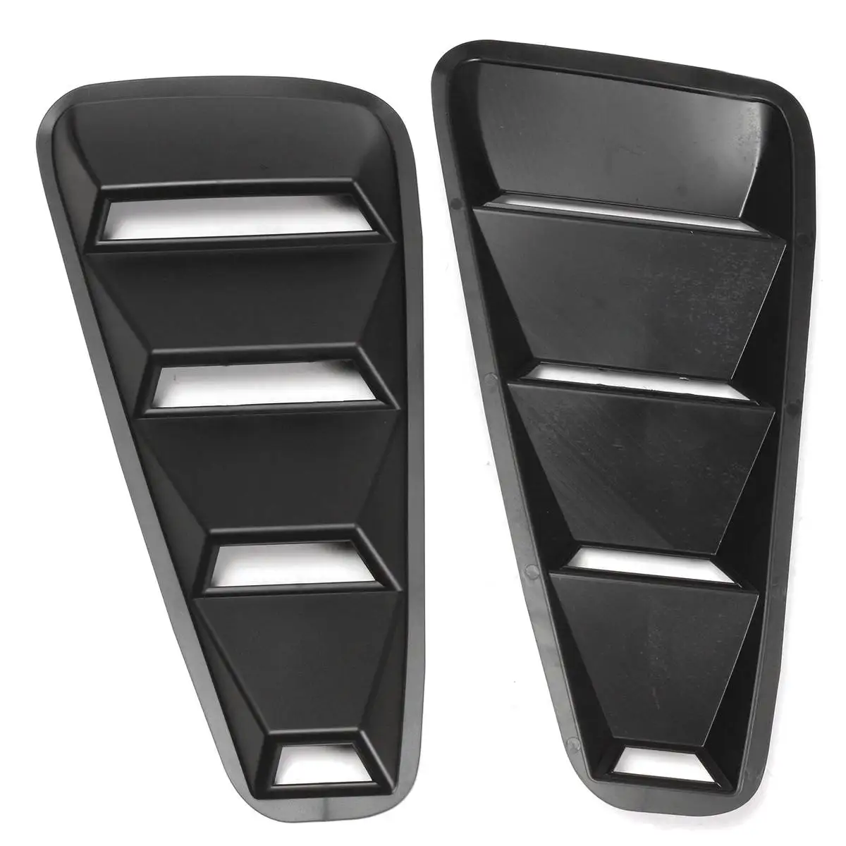 1 Pair Car Auto 1/4 Quarter Side Window Louvers Scoop Cover Vent For Ford Mustang 2005-2014