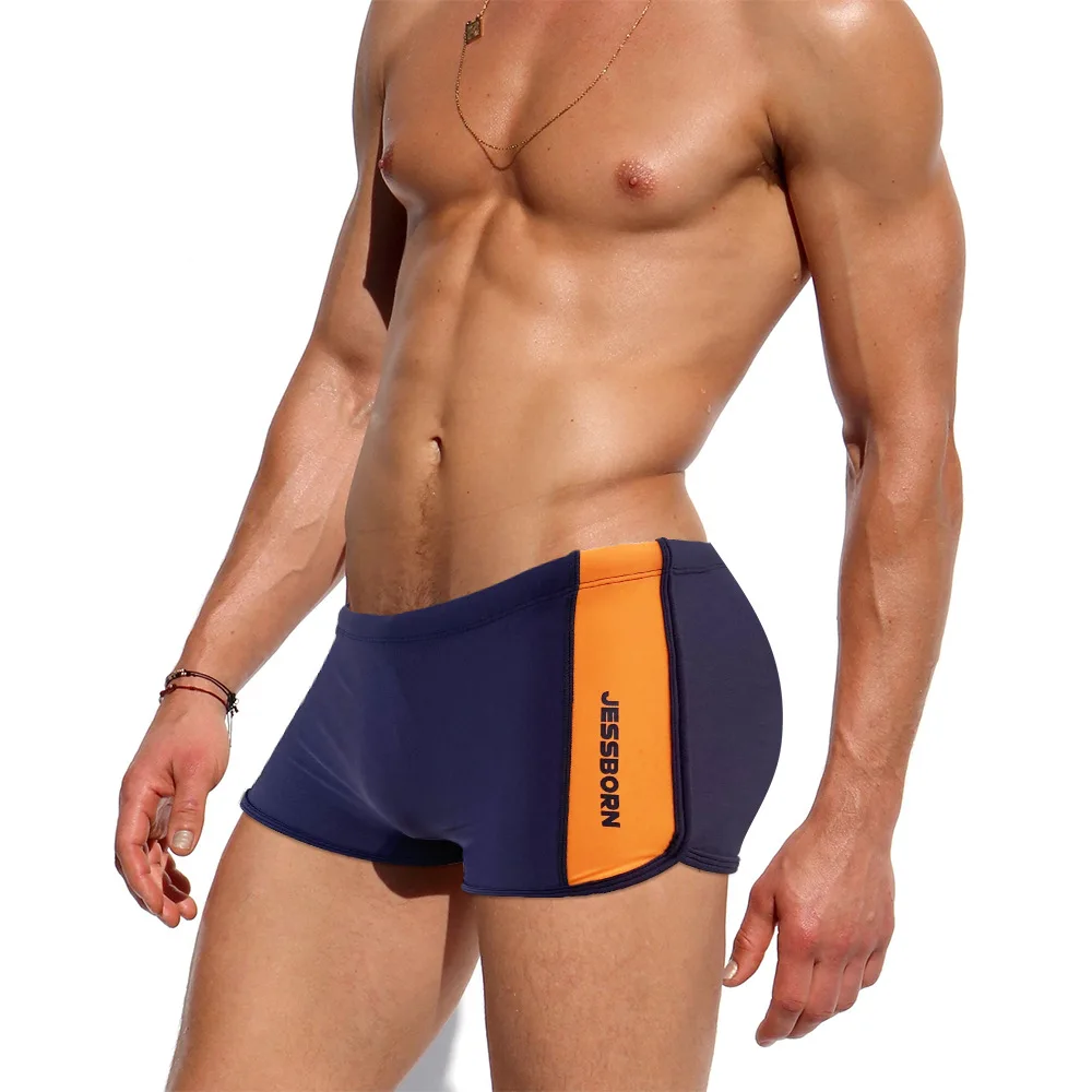 Men's Swimming Underwear Sports Fitness Beach Leisure Boxer Underpants Professional Swimwear