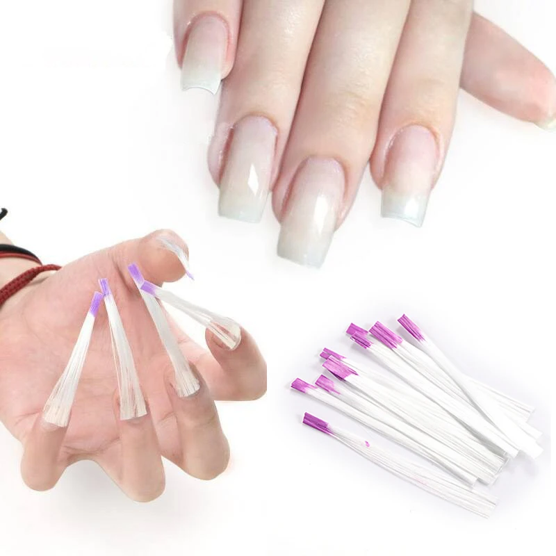 1/2PCS Nail Extension 7g Salon-like Results Easy Application Durable Convenient Fiber Silk For Nail Art Nail Art 5.5cm/pcs