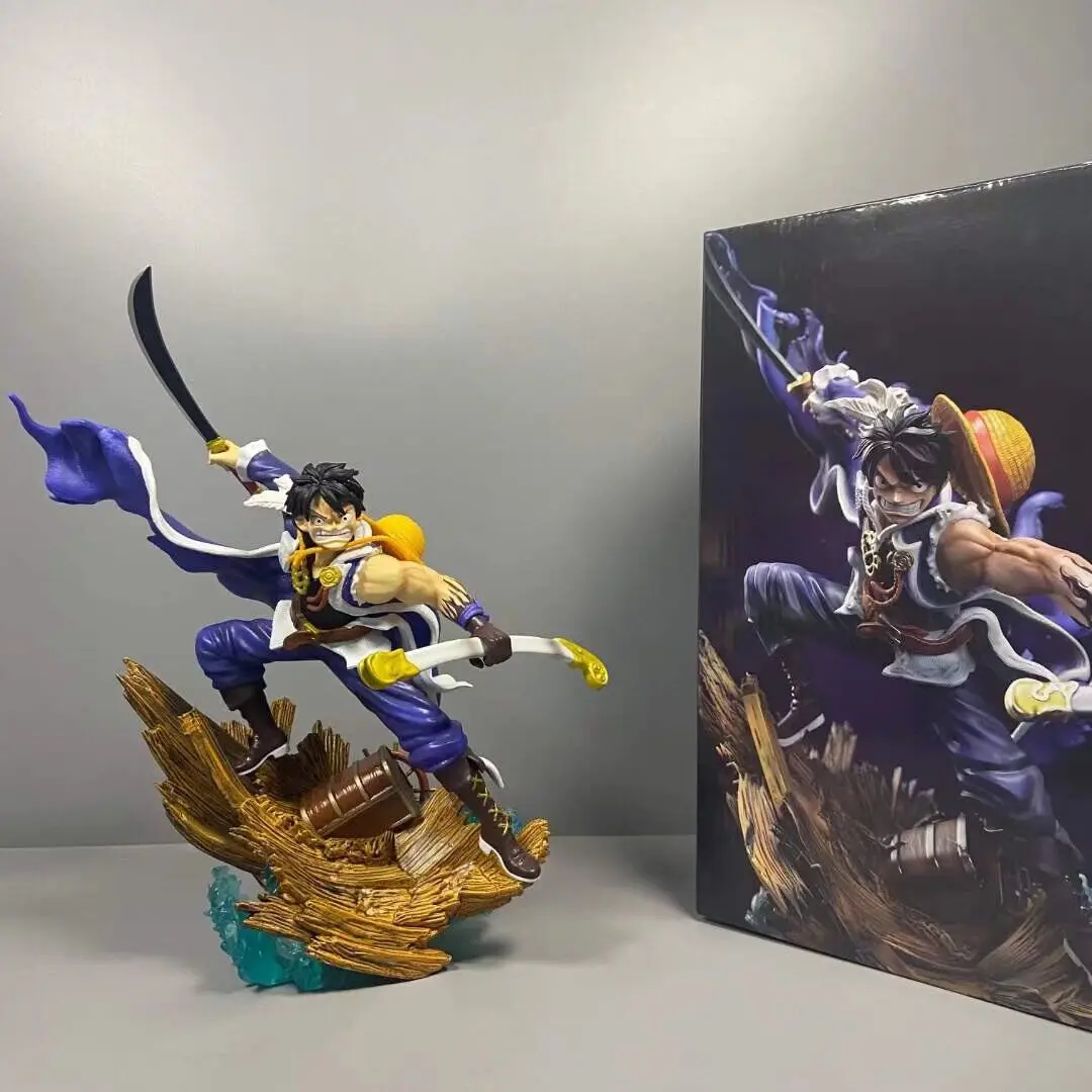 

29cm One Piece Fantasy Luffy Gk Battle Figure Straw Hat Pirates Statue Collectible Desktop Display Boy Toy Gift For Anime Fans