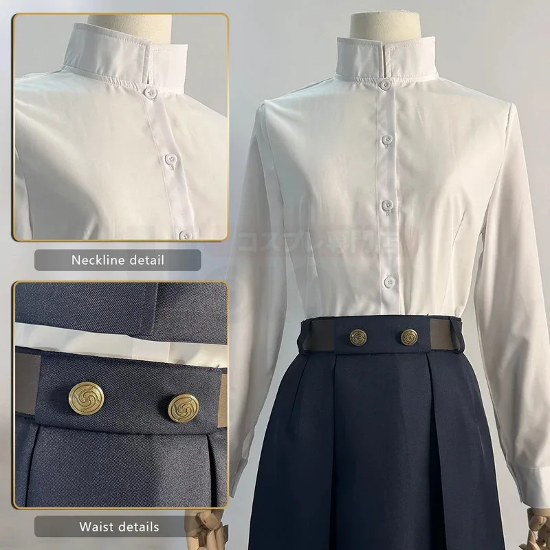 HOLOUN Jujutsu JJK มังงะอะนิเมะ Kugisaki Nobara คอสเพลย์ชุดวิกผมเสื้อกระโปรง Rose สุทธิสังเคราะห์ฮาโลวีนคริสต์มาส