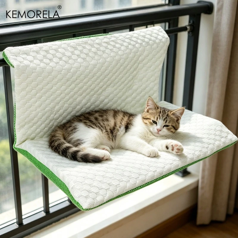 KEMORELA Summer Pet Cooling Bed Removable Washable Fits Sofa Bed Edge Windowsill Cool Cozy Soft Cushion Nest Small Dogs And Cat