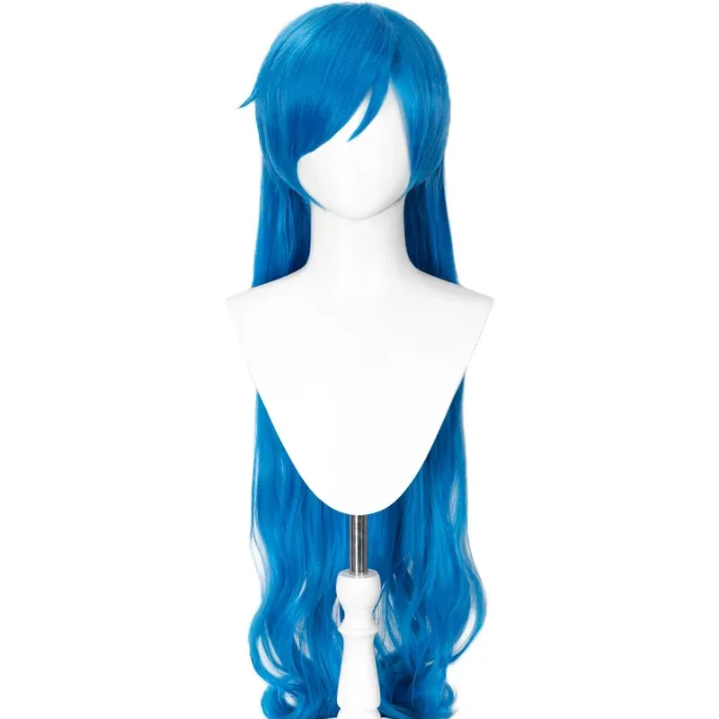 IN STOCK Hanon Hosho Wig Cosplay Anime Mermaid Melody Pichi Pichi Pitch Cosplay DokiDoki Wig Blue Long Hair Anime