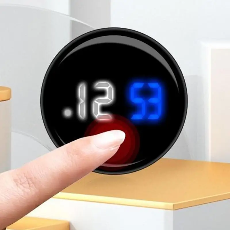 Do uch Ekran Elektroniczny zegar samochodowy Zegar na deskę rozdzielczą pojazdu Zegary samochodowe LED Dekoracja wnętrz Nowość Auto Supplies