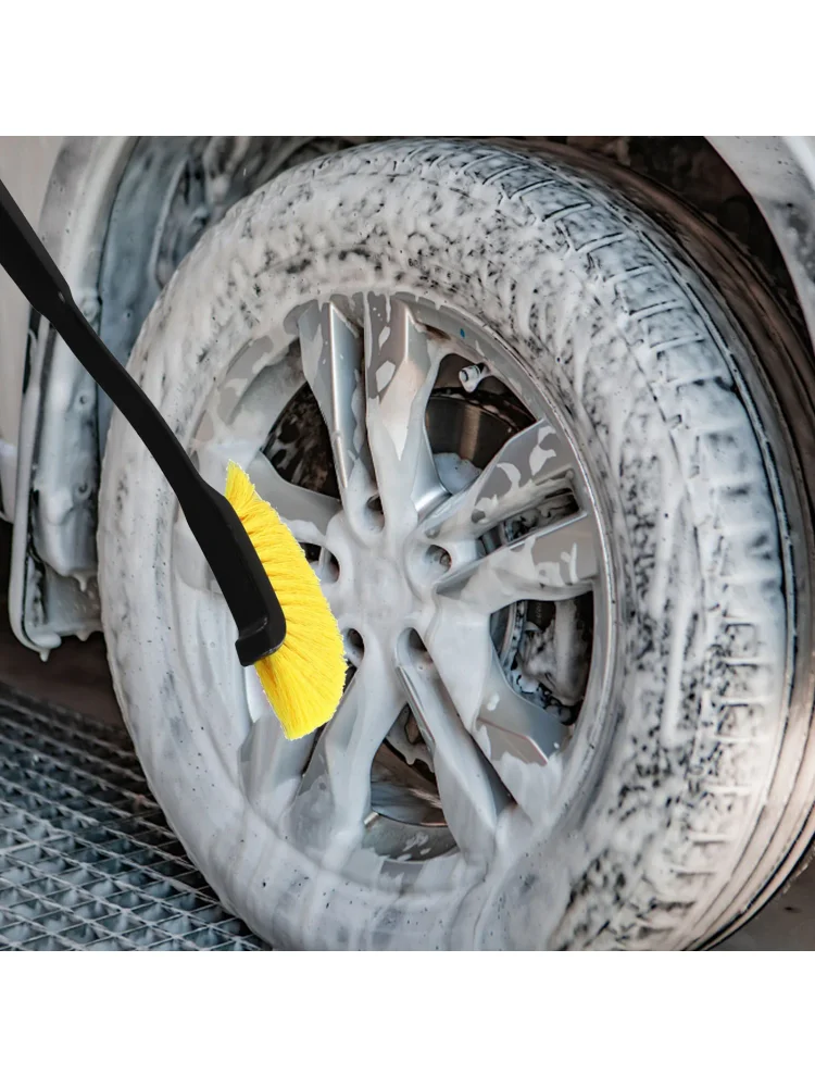 Car Wheel Tire Brush Rim Detailing Cleaning Brush Truck Wheel Wash Detail Brushes Wheel Tire Cleaning Accessories