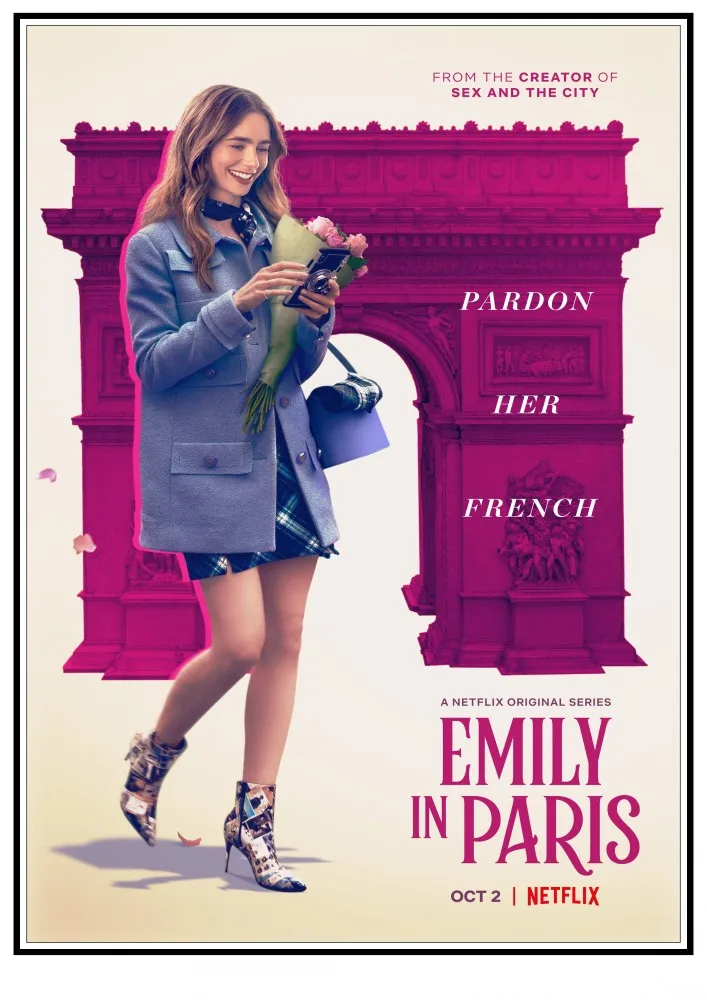 Emily in Paris Movie Print Art Canvas Poster per soggiorno Decor Home Wall Picture