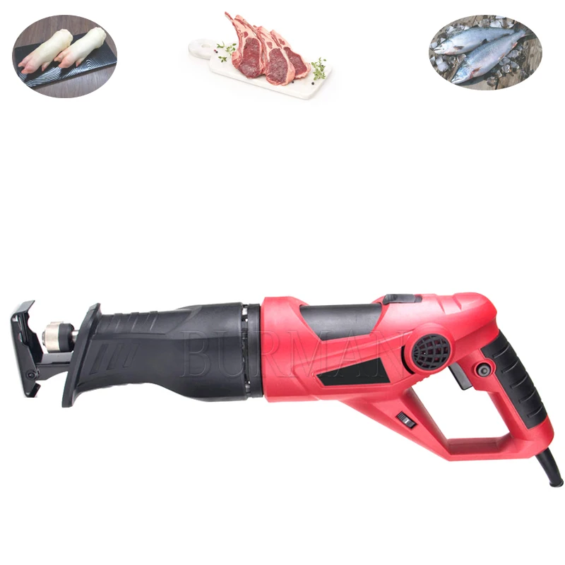 

Household Small Hand Held Bone Cutter Ribs Frozen Meat Cutting Machine 220V Electric Bone Sawing Machine Chain Saw Cutting Tool