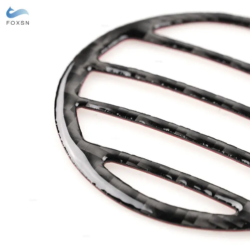Car Soft Carbon Fiber Stickers Defogger Vent Outlet Panel Trim Cover For Audi Q7 2007 2008 2009 2010 2011 2012 2013 2014 2015