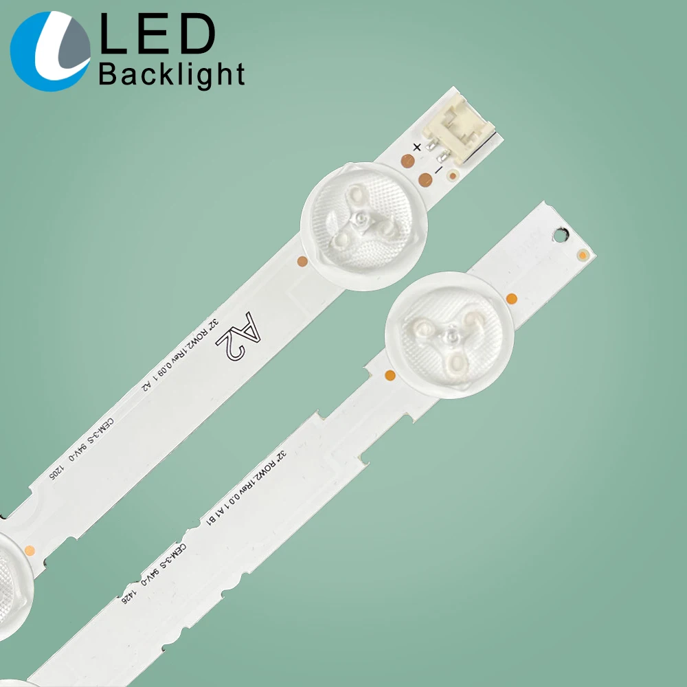 Tira de luces LED de iluminación trasera, accesorio de 32 pulgadas, 630mm, 3V, 32LN, 7 + 8LED, 32LN5100, 32LN545B, 32LN5180, 32LN520B, 32LN541V, 32LN5403, 32LN540V, 3 unidades/juego