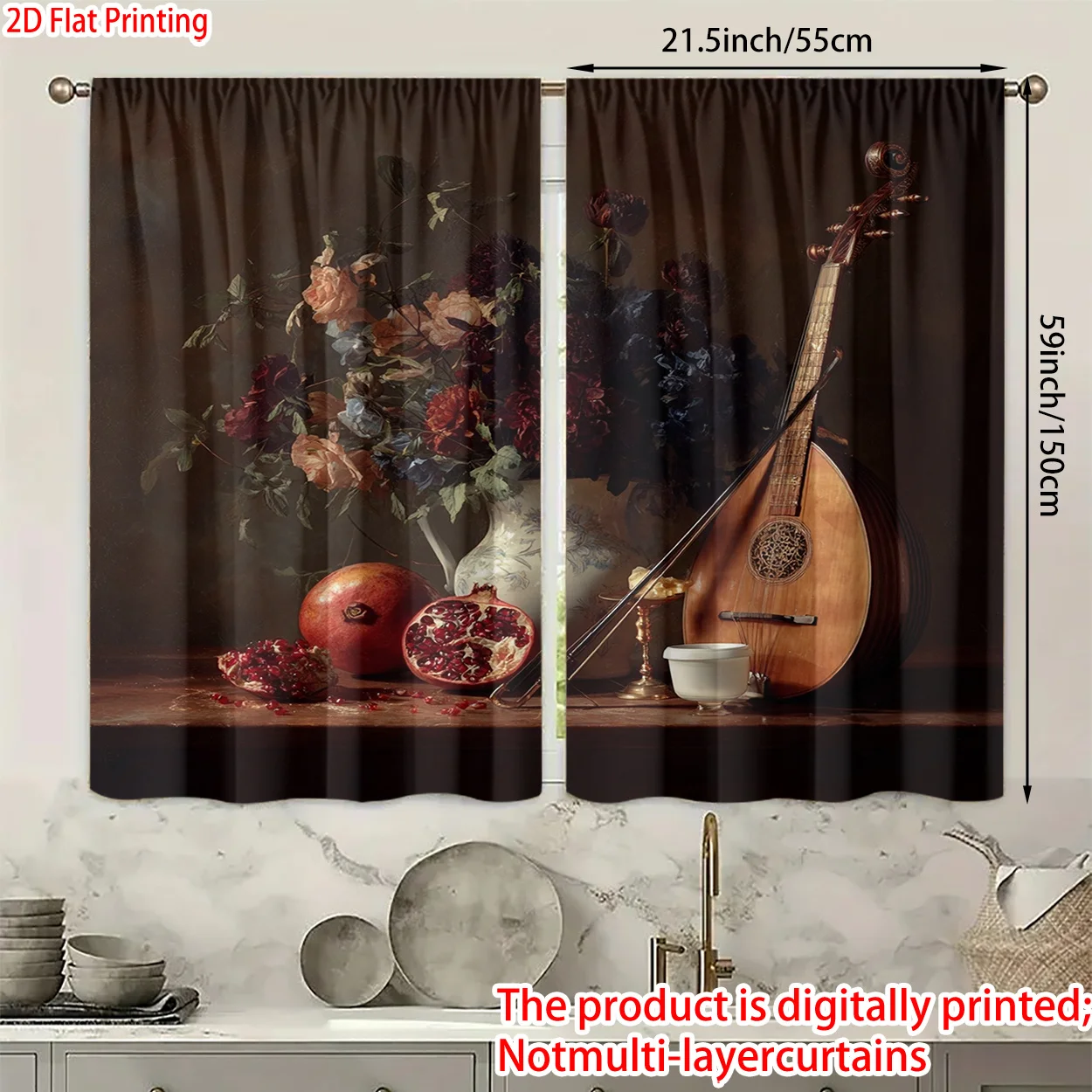 Vintage Still Life Blackout Cu - Musical Instrument French recension och pris