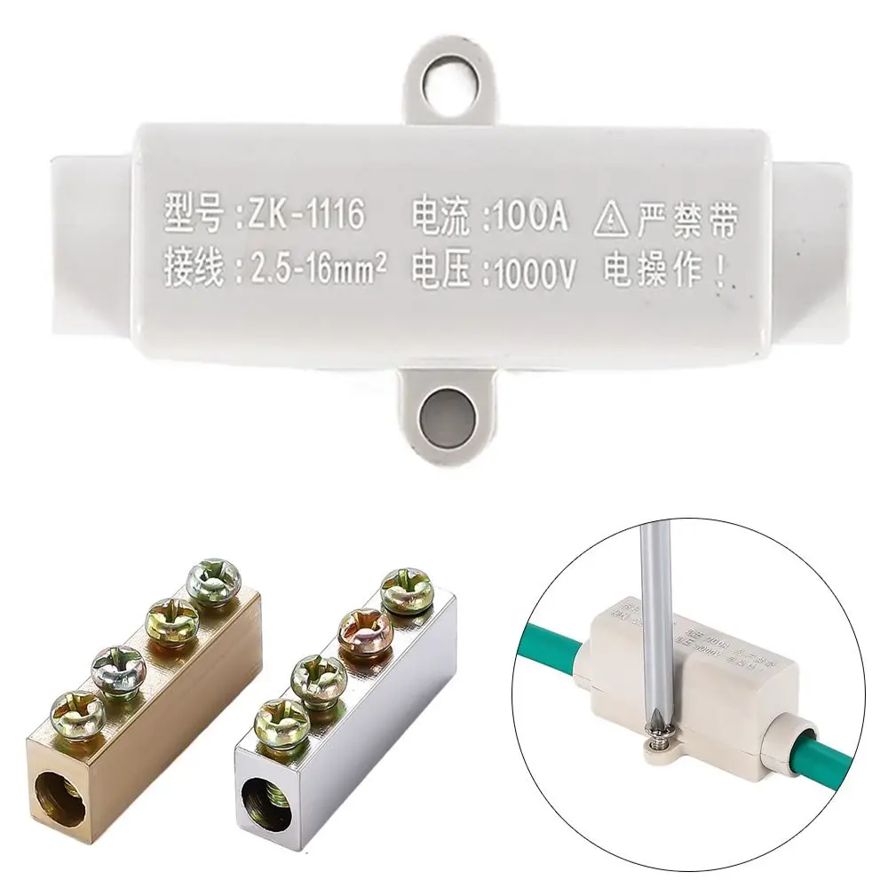 Wire Connector High Power Splitter Quick Electrical Cable Terminal Blocks Junction Box Connectors Large Current Conductor Brass