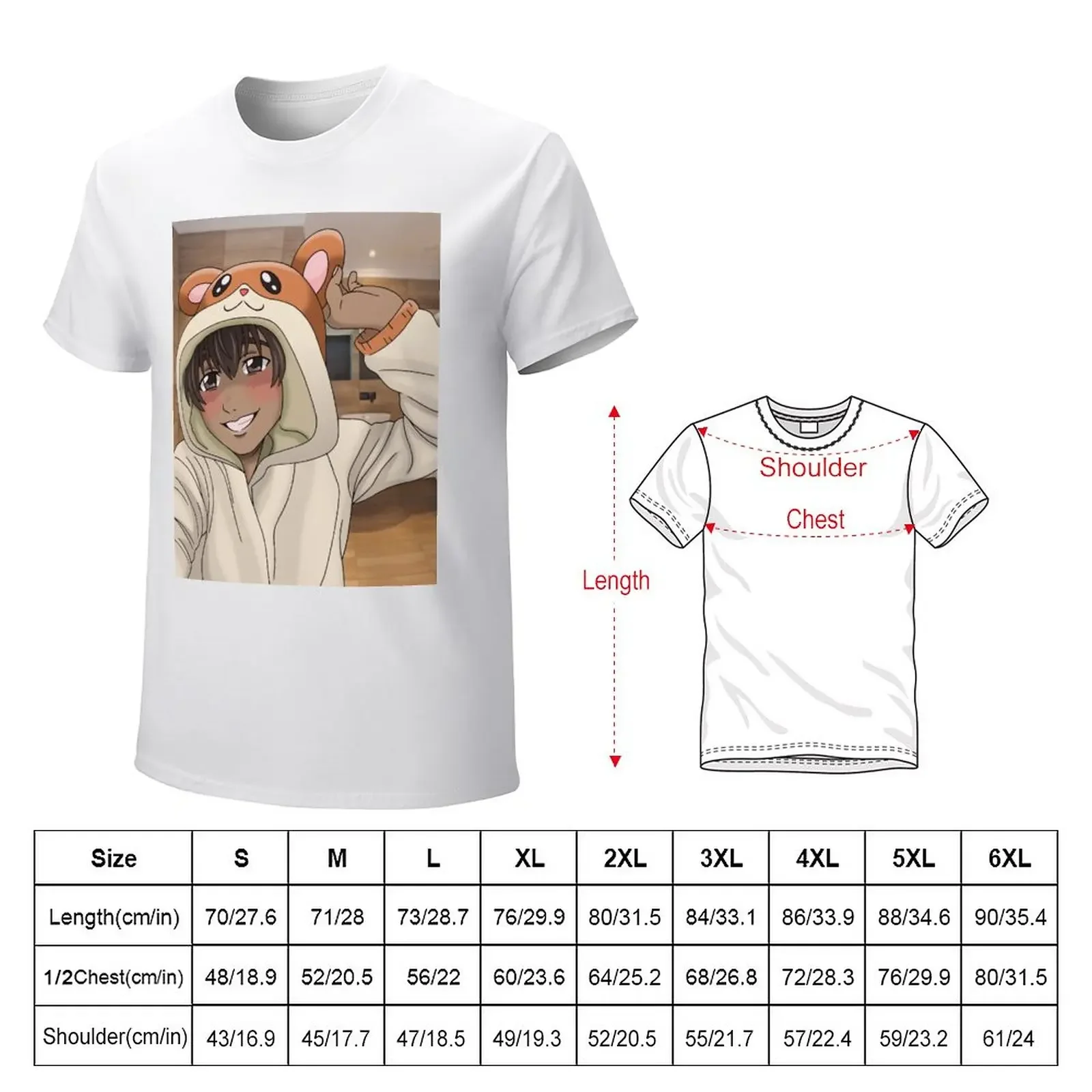 Phichit Kigurumi Selfie T-Shirt quick drying blacks men graphic t shirts