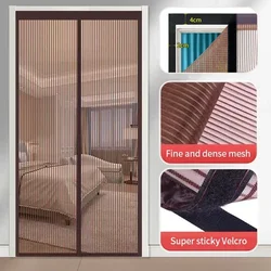 Magnetic mosquito net door custom Size door curtain mosquito door screen automatically turn off the invisible mesh mosquito nets