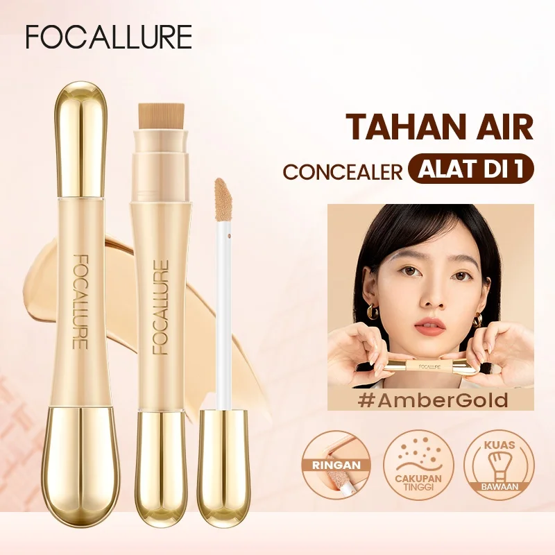 FOCALLURE-Crème de fond de teint liquide, correcteur professionnel, dissimulateur des yeux, cernes foncés, cosmétiques longue durée pour le visage,