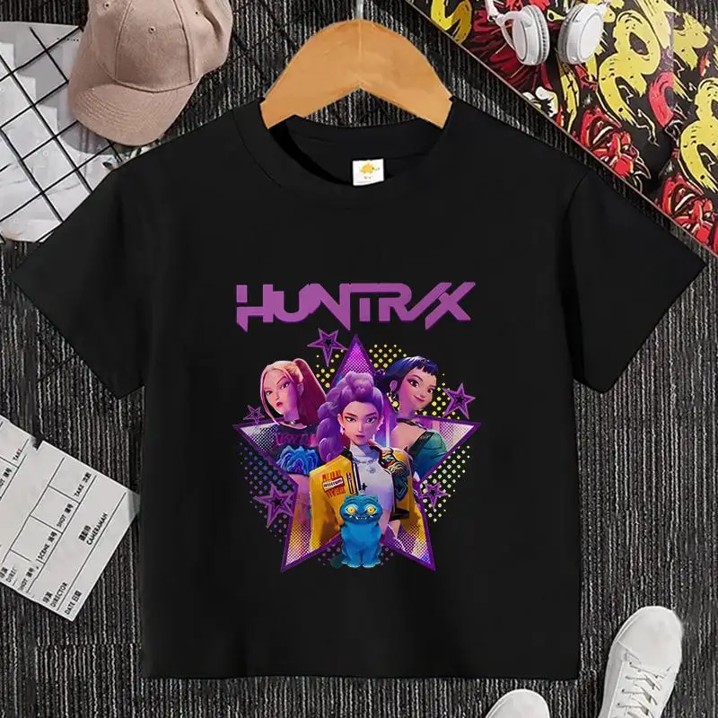 تي شيرت K POP Demon Hunter، بأكمام قصيرة من القطن للأطفال والكبار، قميص برسومات عصرية غير رسمية، جديد للصيف والخريف #6