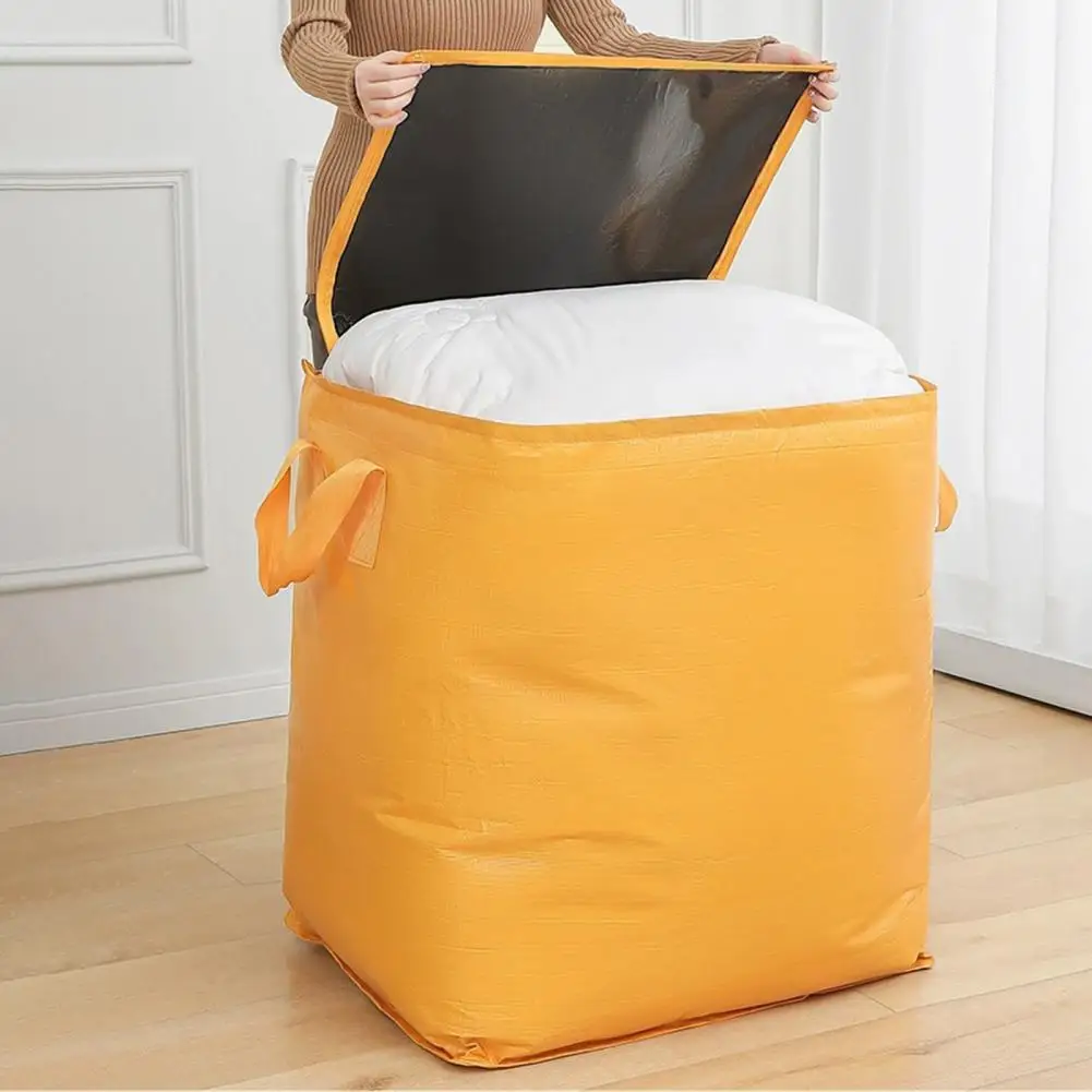 

Storage Bag with Reinforced Handle Large Capacity Quilt Storage Bag Dustproof MoistureProof Organizer Oxford Cloth Storage Pouch