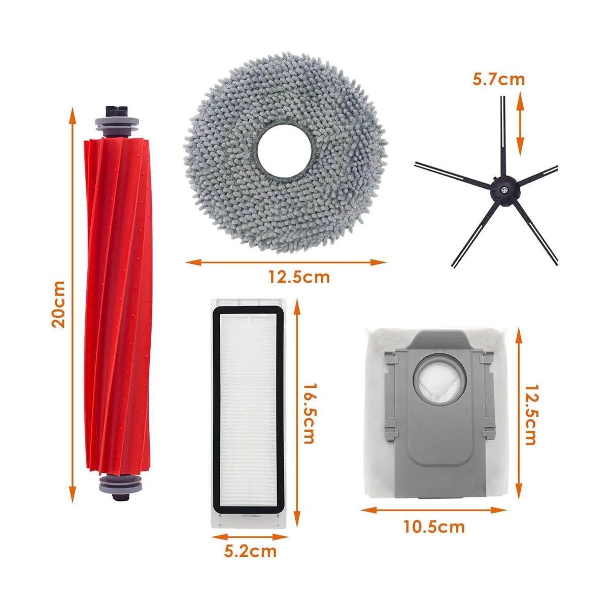 เครื่องดูดฝุ่น A7400RR P10แผ่นกรอง HEPA สำหรับ Q/แปรงดูดฝุ่นหลักถุงหูรูดอะไหล่