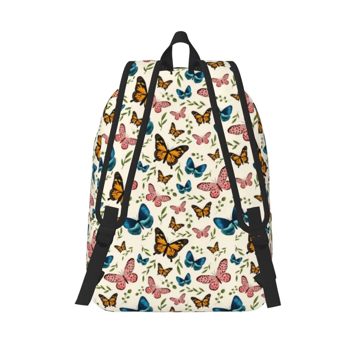 Mochila caprichosa de borboletas para homens e mulheres, moda escolar, caminhadas, viagem, mochila de ombro universitária ao ar livre