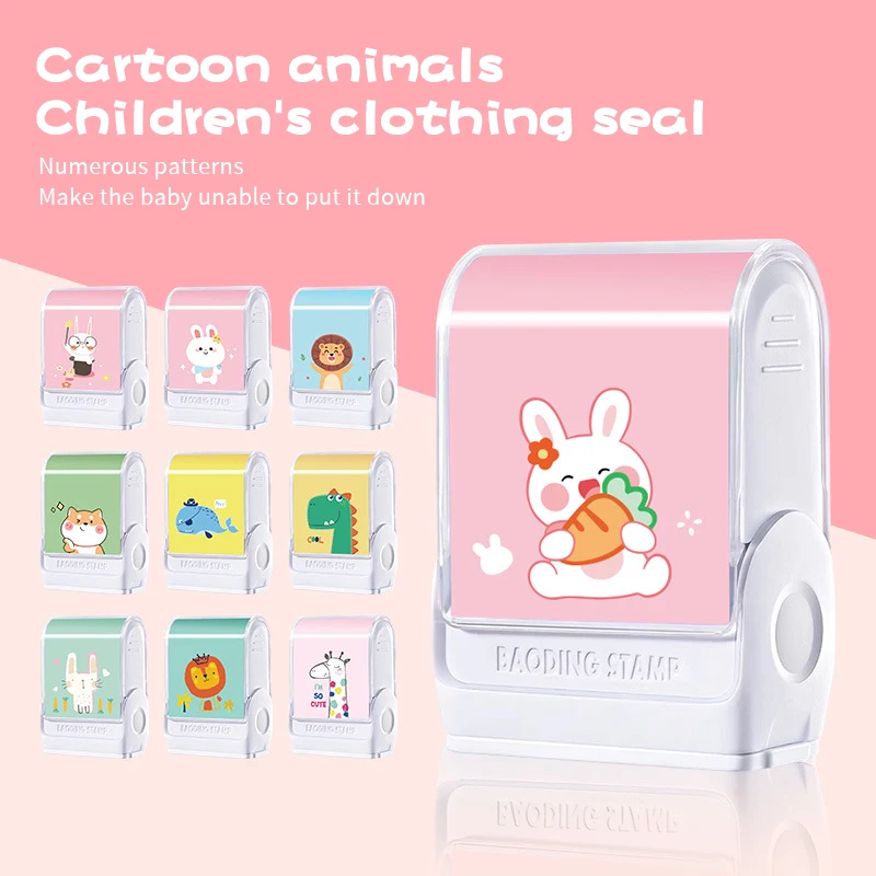 Customized baby name stamp waterproof name Seal kindergarten Preparation admission schoolbag school uniform label cute Pet Seal