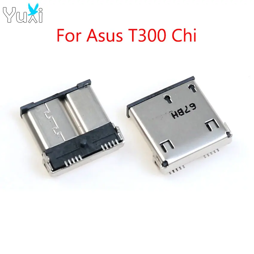 YuXi 1 Piece USB Charger Jack For Asus Transformer Book T300 Chi USB Port Socket Sync Date Charging Connector Micro USB 3.0 Dock