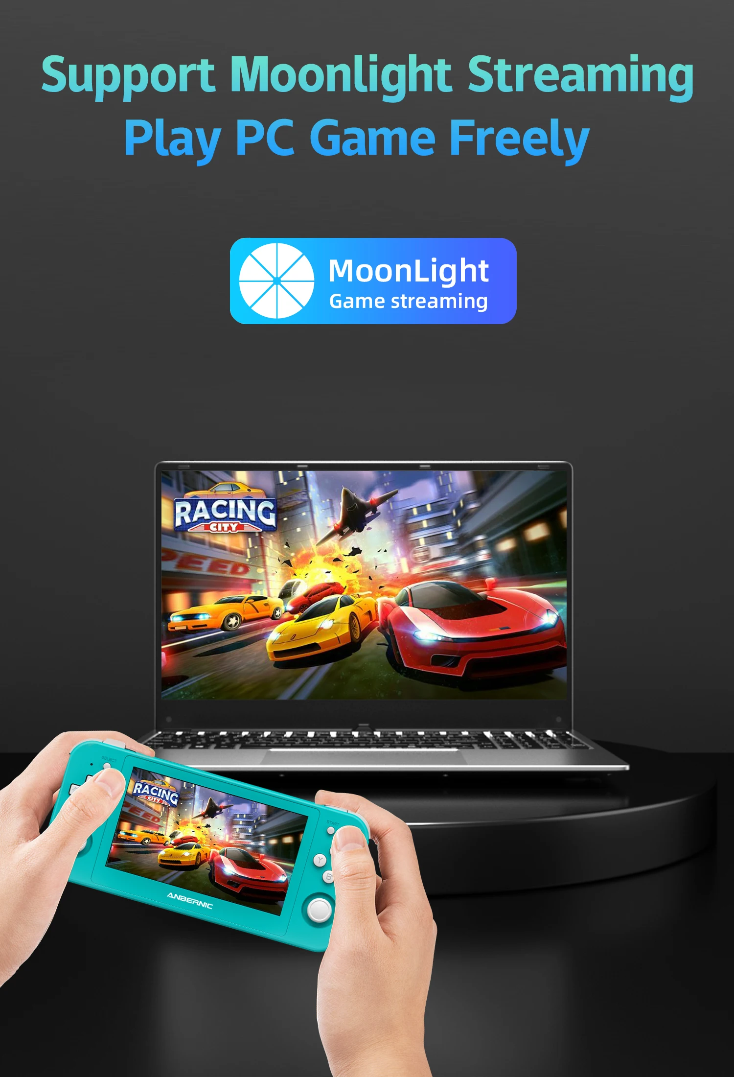 ANBERNIC RG505 Handheld Game Console 4.95" OLED Screen Android 12 Unisoc T618 Support WIFI Bluetooth OTA Update - Image 4