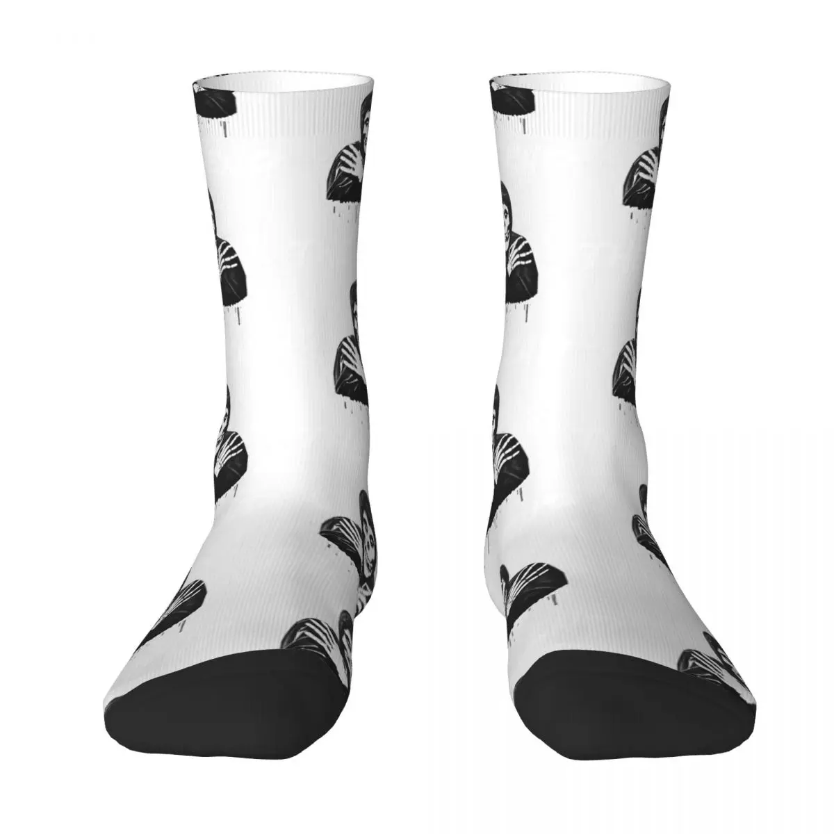 Punk Rock Band Socks Funny Misfits Gothic Stockings Autumn Anti Skid Men's Socks Warm Soft Pattern Running Sports Socks