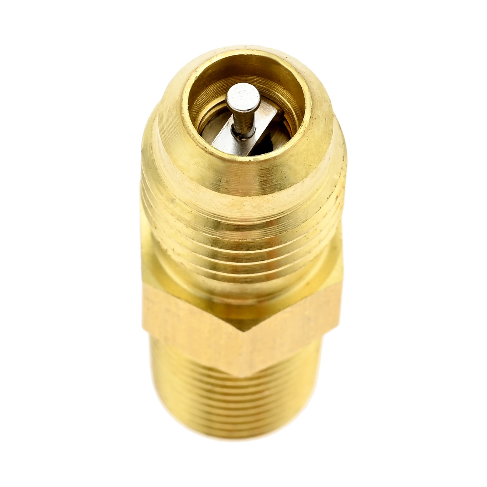 Raccordi per tubi in ottone da 2 pezzi con nucleo valvola da 1/4 SAE a 1/8NPT 1/4 SAE a 1/4NPT per compressore di refrigerazione del condizionatore d'aria