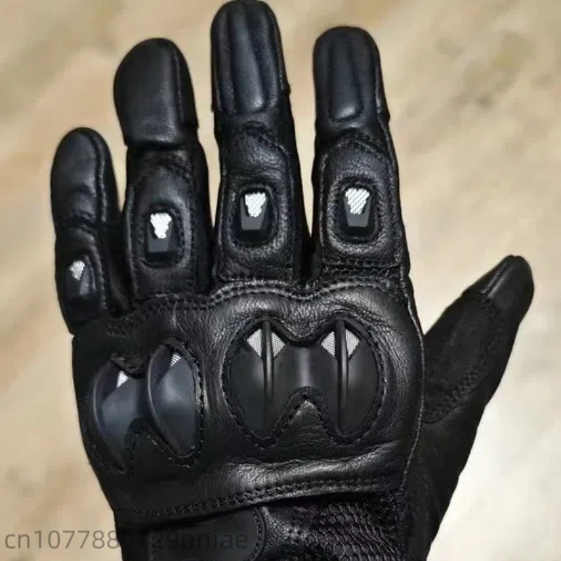 Motorcycle Gloves, Motorcycle Rider Retro Riding Gloves, Comfortable Road Tension, Wear-resistant, Anti Fall, Anti Slip