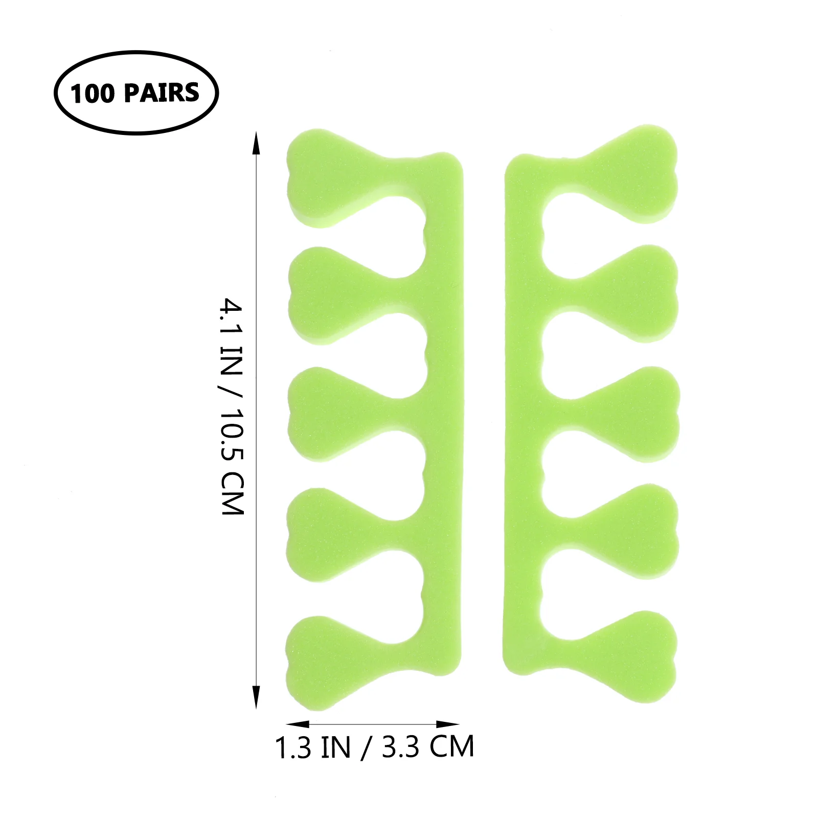 100 Pairs Disposable Sponge Toe Separator Foot Finger Nail Tools Polish Protector Cover Man Women's