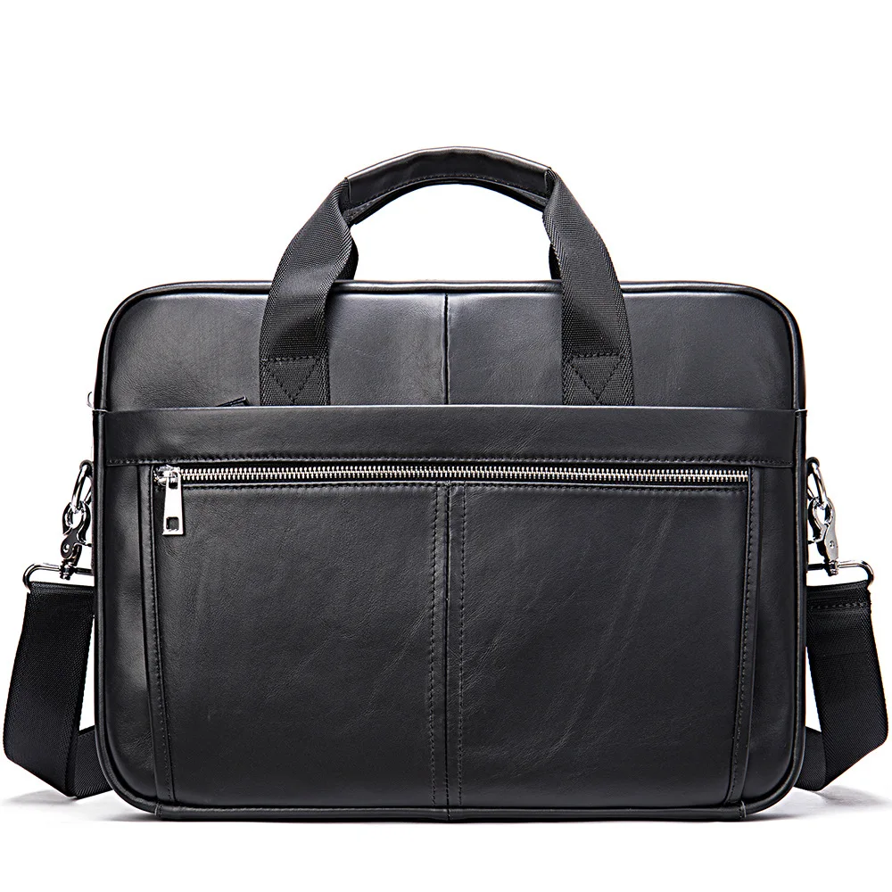 Valigetta da uomo Borsa da uomo Borsa per laptop in vera pelle 14 Valigette per computer Borse per documenti Borse a tracolla in pelle