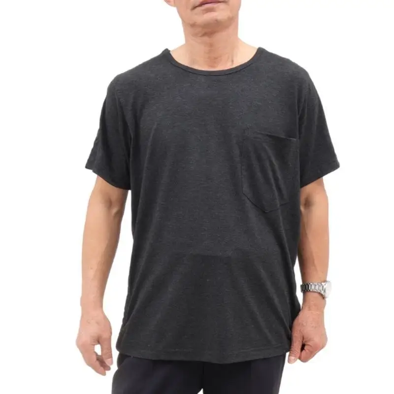 39BB Camicia unisex post-operatoria/dialisi, design a strappo completo con spalla facilmente aperta, camicia accesso alla con