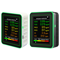 New 6-in-1 Air Quality Detector for CO, TVOC, PM2.5, PM10, CO2, and Formaldehyde Testing, Ideal for Home and Office