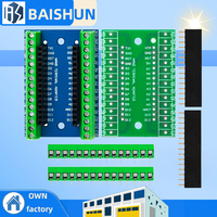 1~10PCS NANO V3.0 Controller Terminal Adapter Expansion Board NANO IO Shield Simple Extension Plate For Arduino AVR ATMEGA328P