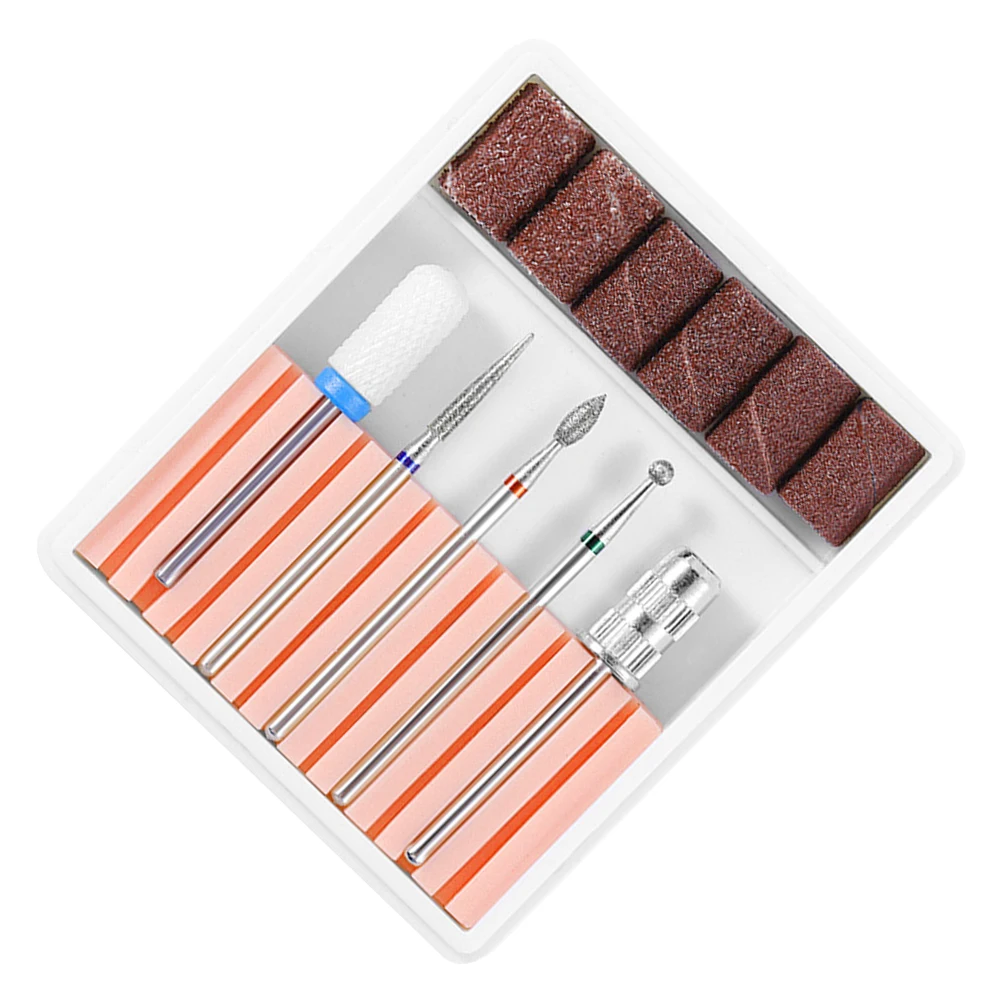 

10 шт., набор сверл для ногтей, шлифовальные головки для кутикулы, инструменты для маникюра, аксессуары для ногтей, электрическая пилка