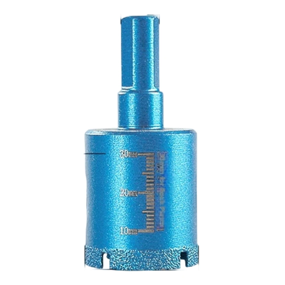 20-60mm Coated Core Drill Bit Round Shank For Glass Marble Granite Drill Bit Meal Drilling Hole Open Cutter Tools