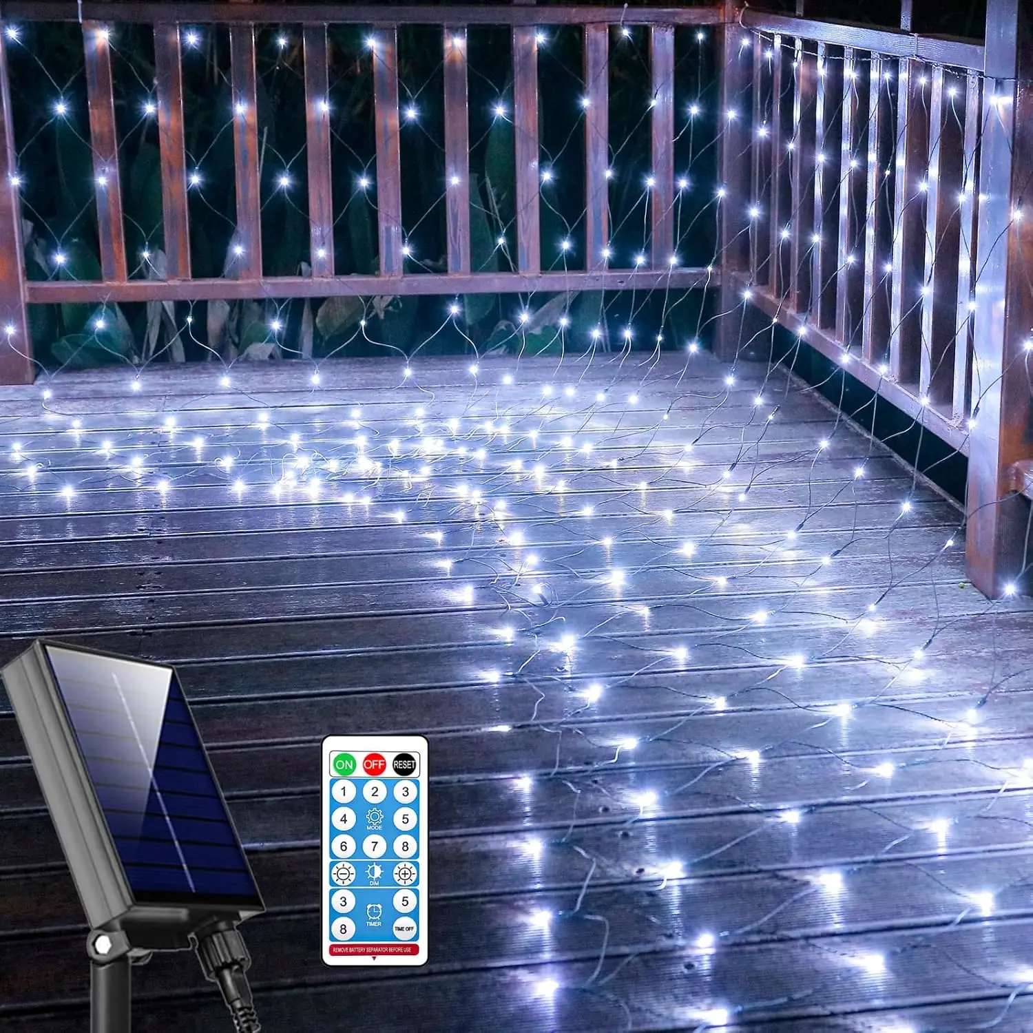 

Solar Net Light Outdoor Mesh Solar String Fairy Light Waterproof Festoon Lamp for Xmas Tree Lawn Bushe Yard Wall Landscape Decor