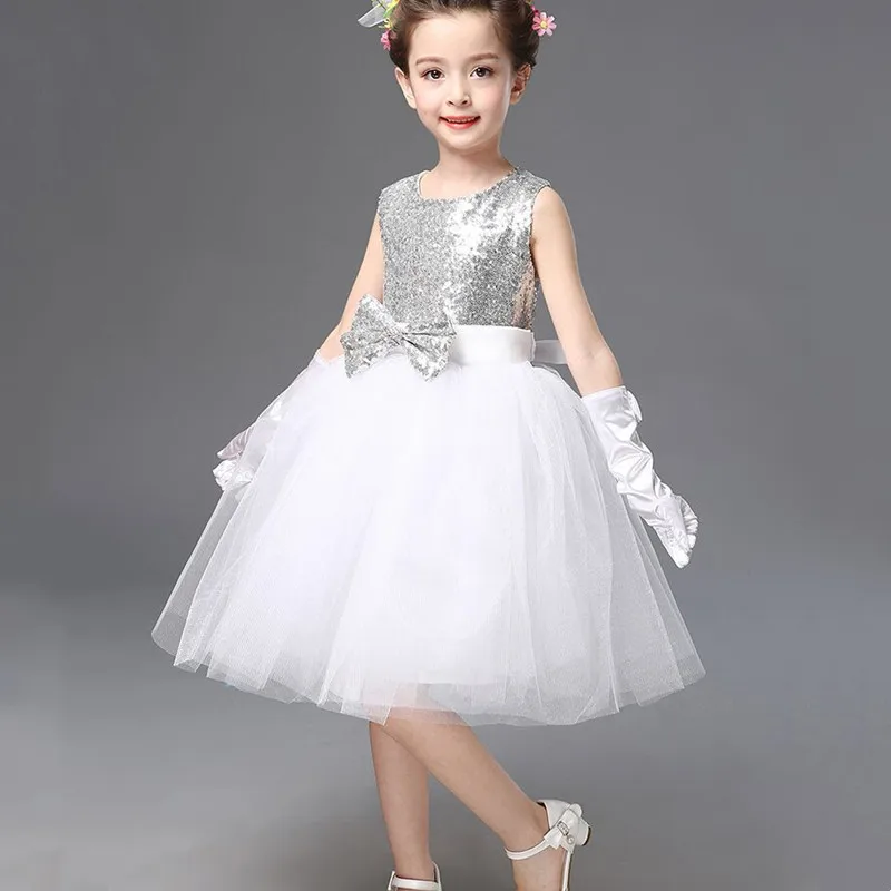 

Летнее детское платье принцессы с блестками, костюм для выступлений, милый наряд для девочек, платья для танцевальной сцены, детская одежда, Vestidos