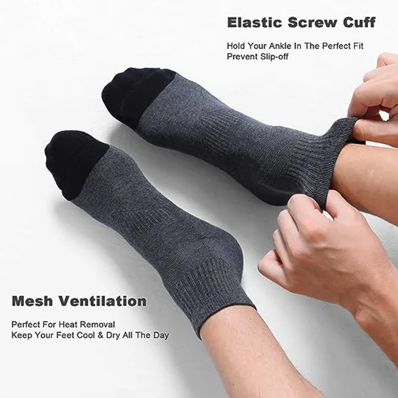 6 Paar Herren socken Outdoor Sport Freizeit schwarz weiß atmungsaktiv bequeme kurze Socken Mann hohe Qualität plus Größe neue EU39-46