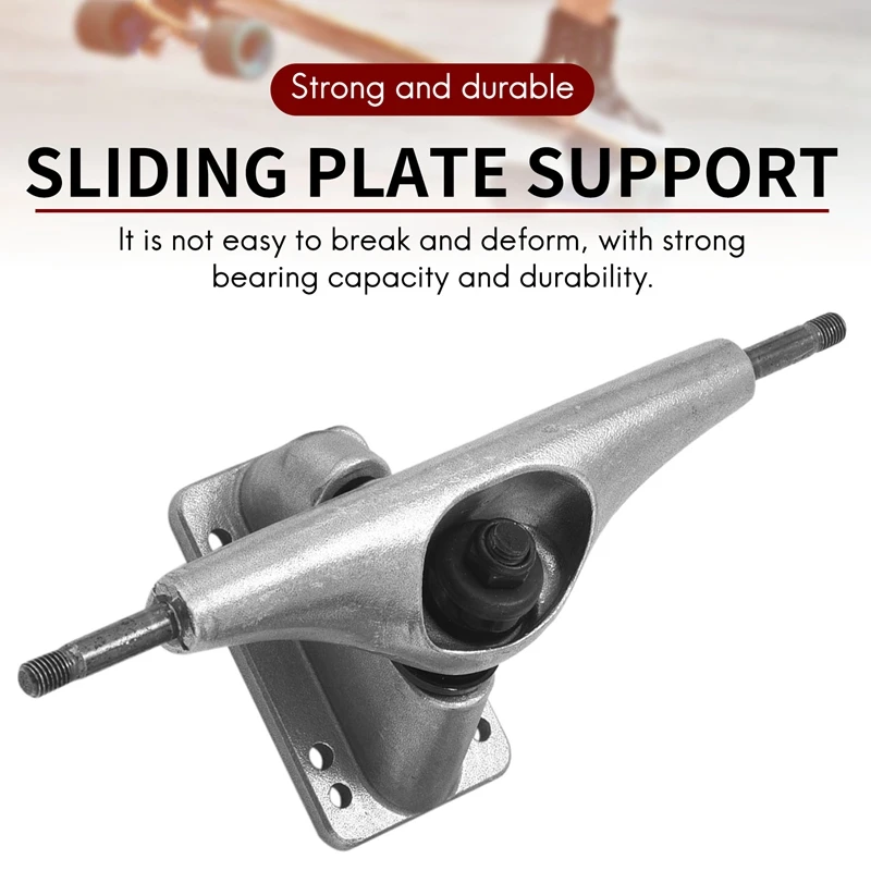 2Pcs 6.25Inch Silver Surf Skateboard Trucks Surf Skate Skateboard Truck Fish Board Long Board Steering Bracket