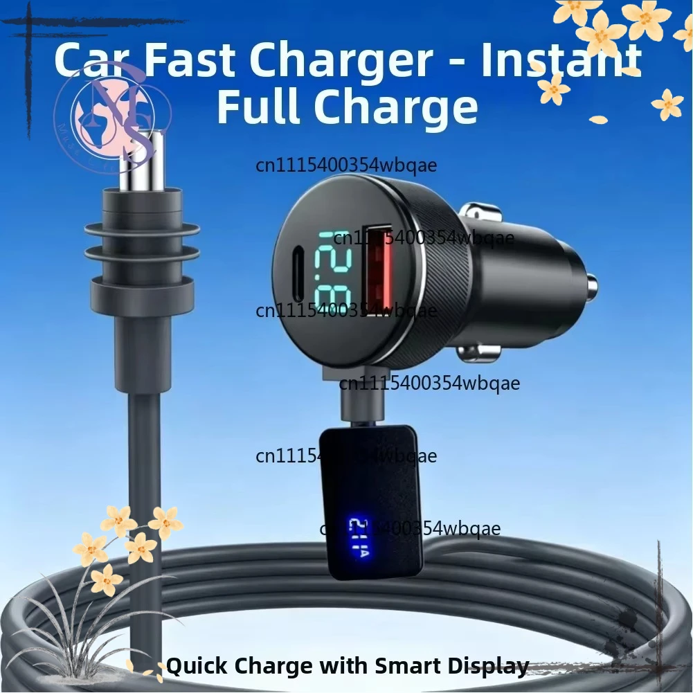 ZOCI-FOR-1Pcs 100W 30V 2A Dual USB Car Power Cable 3-in-1 Charger Fit Mini Multiple Devices Replacement Part