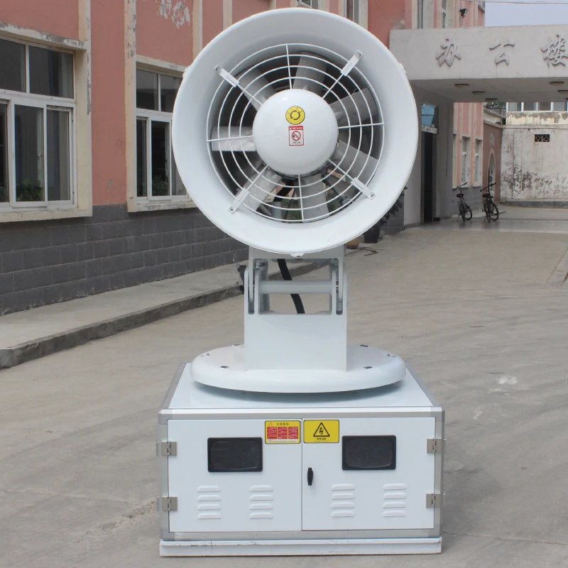 Indien 50 ~ 60 Grad heißes Wetter, die die Verwendung von Nebelkanonen kühlen, automatische Sprühgeräte, ultrafeines Nebelsprühen