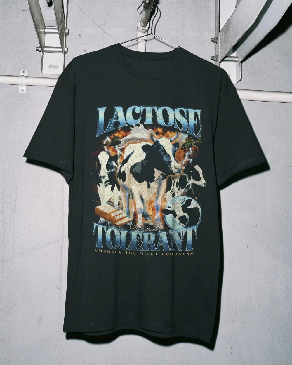 Lactose Tolerant T-Shirt Fashion Y2k Funny Graphic T-Shirt Hip Pop Short Sleeve Casual Loose Streetwear O Neck Sports Top Unisex