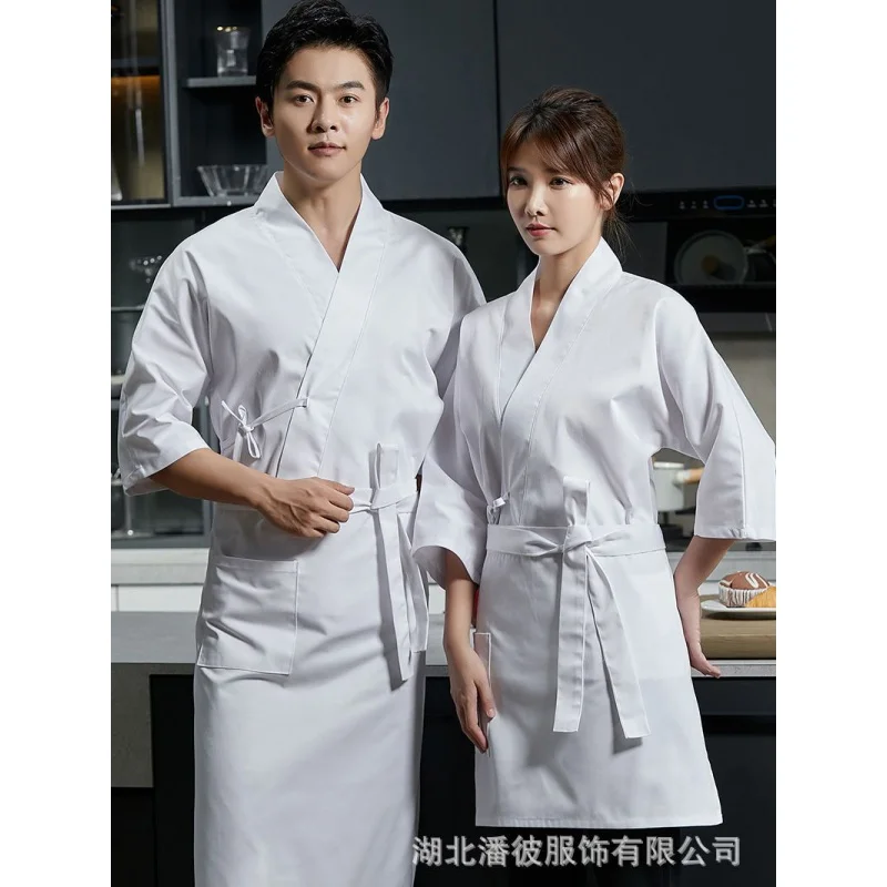 Cuisine Clothes Style Kimono Sushi Japanese Food Shop Clothing Jujiu House Chef Suit