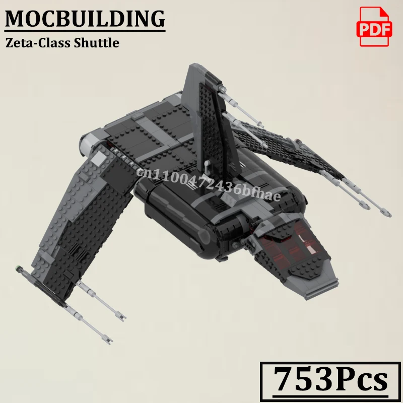

Zeta-Class Shuttle Spaceship Model MOCBUILDING Technical Blocks Construction Bricks Toys Gift