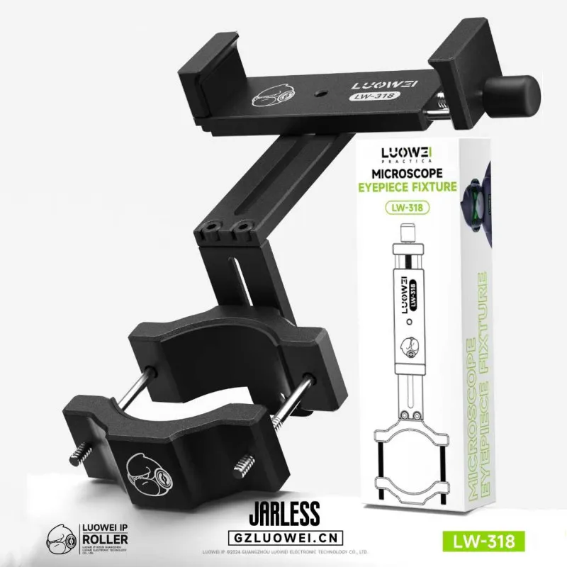 

LUOWEI LW-318 Eyepiece Assist Pro Microscope Adjusting Bracket Compatible with 90% of Microscope Metal Stand Models