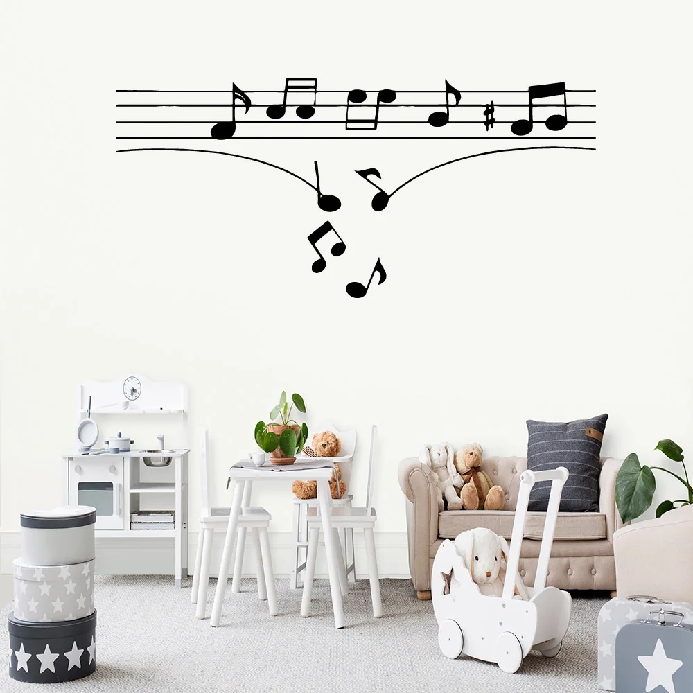 1PC Creative Musical Note Waterproof Wall Stickers Home Decor The Best Christmas Gifts Wall Art MURAL