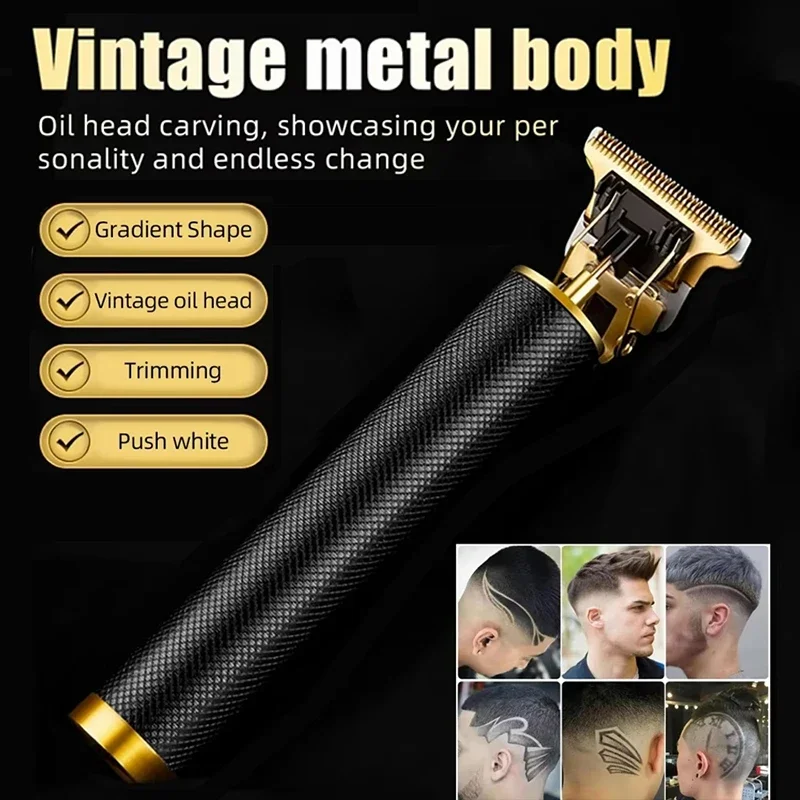 Men's Beard Trimmer Hot Sale Electric Hair Cutting Machine Rechargeable Hair Clipper Barber Electric Shaver for Men