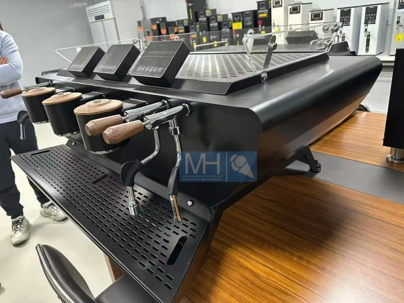 9Bar rotary pump double head commercial coffee machine semi-automatic espresso machine espresso machine