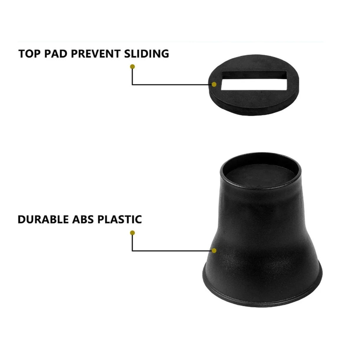 A04I 4 PCS Cama Risers 6 Polegada Heavy Duty Redondo Móveis Risers para Cama Mesa Sofá Cama Elevadores Risers