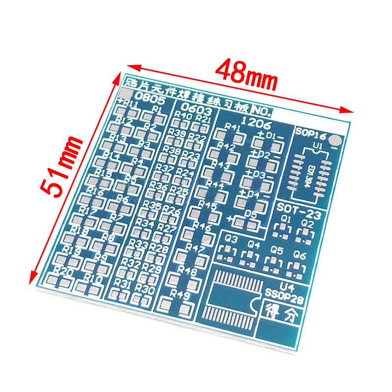 DIY Circuit Board PCB SMT SMD Soldering Practice Board DIY Kit Fanny Skill Training Electronic Suit 77PCS components